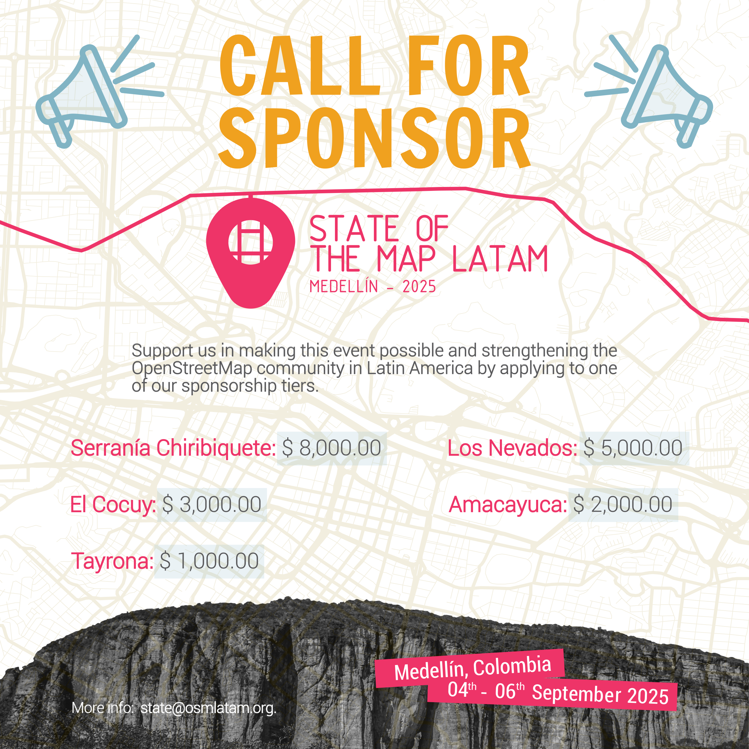 Call for Sponsors SotM Latam 2025