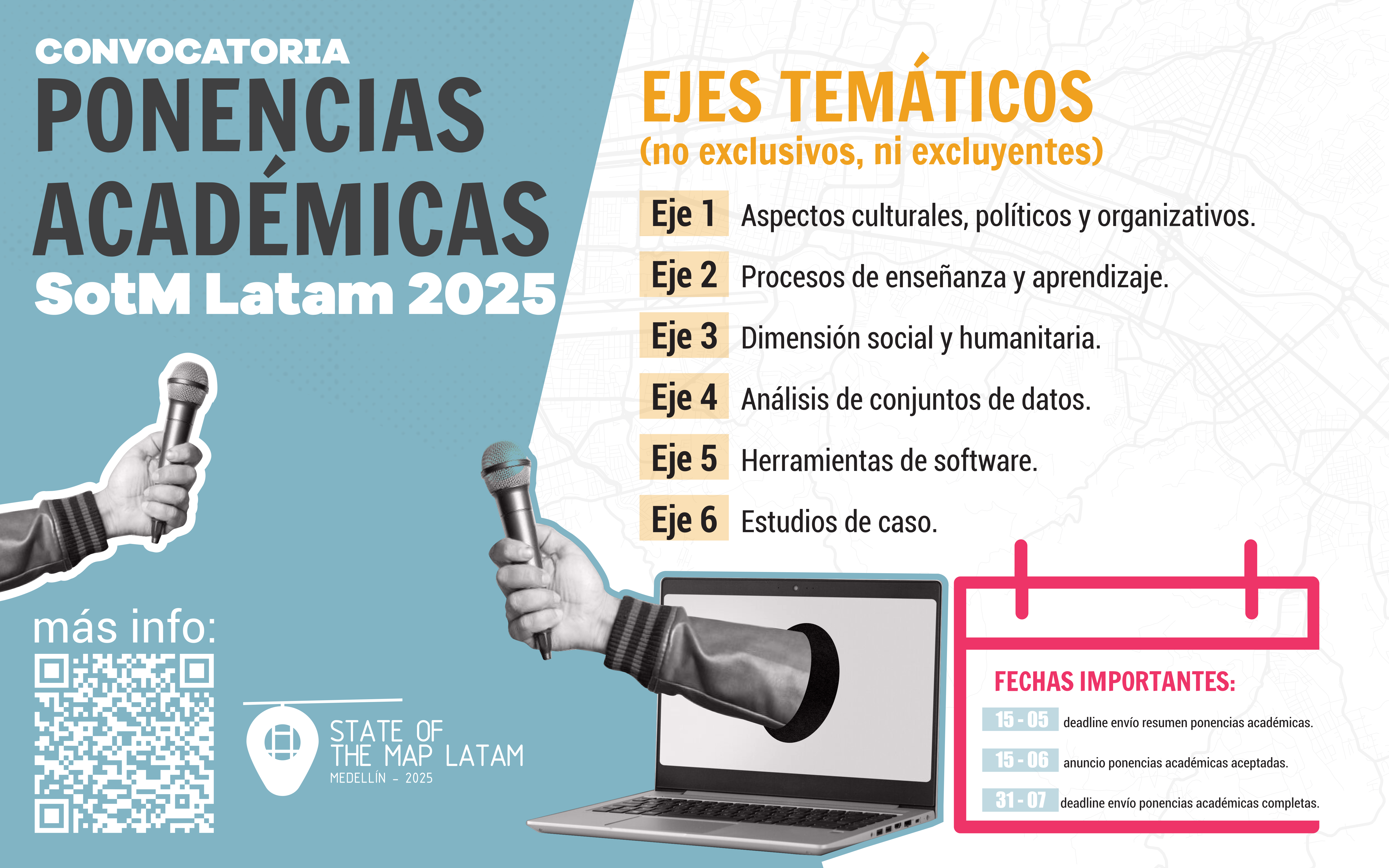 Convocatoria a Ponencias Académicas SotM Latam 2025